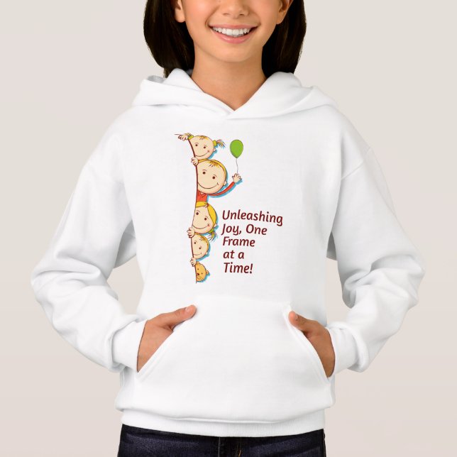WhimsyWear: Where Cartoon Dreams Come to Life! Hoodie (Front)