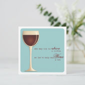Whine or Wine Milestone Birthday Party Invitation (Standing Front)