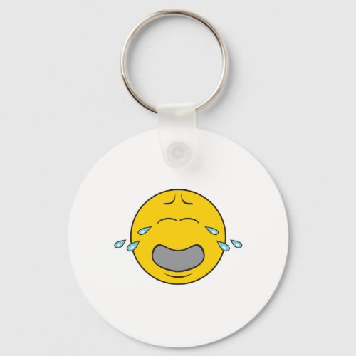 Whining Crying Face Keychain