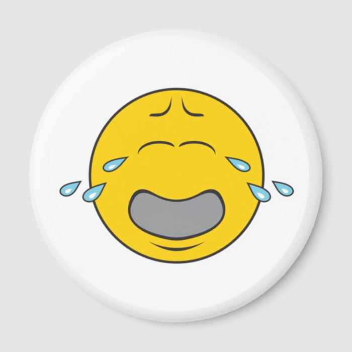 Whining Crying Smiley Face Magnets