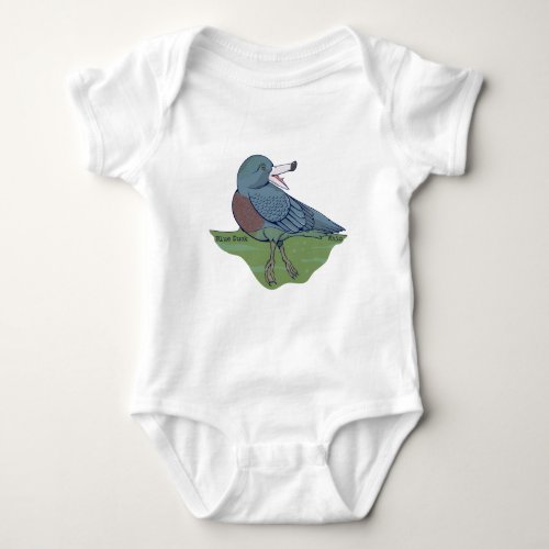 Whio Blue Duck NZ BIRD Baby Bodysuit
