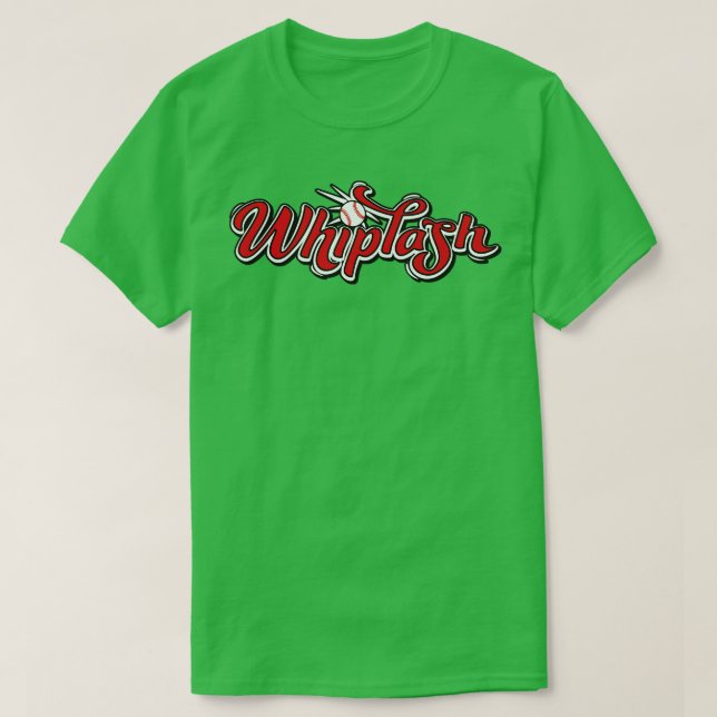Whiplash Baseball T-Shirt (Design Front)