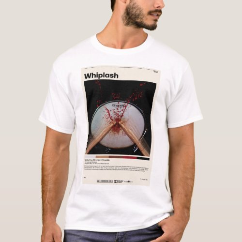 Whiplash  Damien Chazelle  Minimalist Movie   Vint T_Shirt