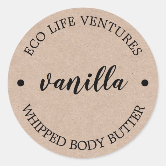 Whipped Body Butter Business Product Labels