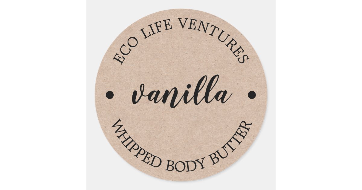 Whipped Body Butter Business Product Labels Zazzle