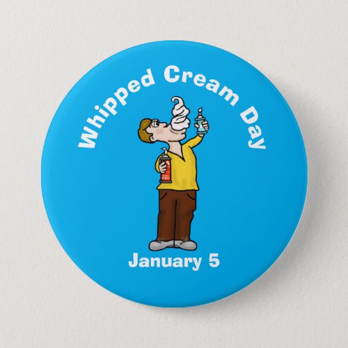 Whipped Cream Day Mens Button