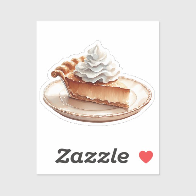 Whipped Cream Pie Sticker | Cozy Dessert Aesthetic (Sheet)