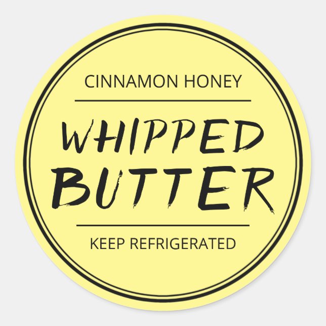 Whipped Flavored Butter Label For Gift Hampers (Front)