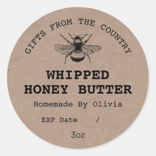 Whipped Honey Butter Labels