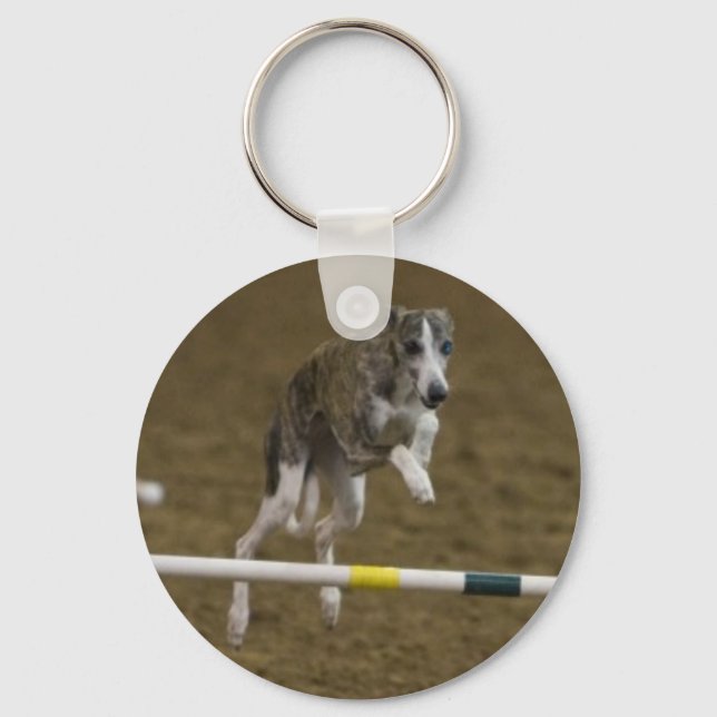 Whippet Agility Keychain (Front)