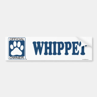 WHIPPET_Blue Bumper Sticker