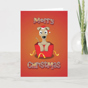 whippet - box - merry christmas holiday card