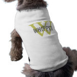 Whippet Breed Monogram Design Shirt