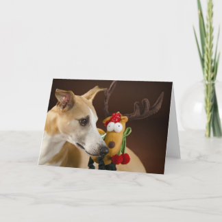 Whippet Christmas card