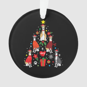 Whippet Christmas Ornament Tree Funny Dog Mom Dad
