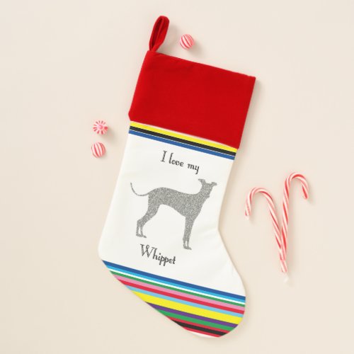 Whippet Christmas Stocking Christmas Stocking