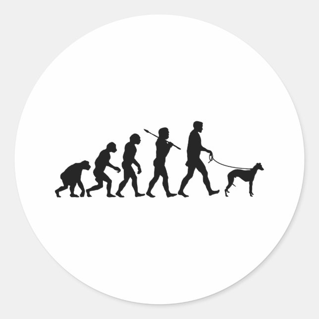 Whippet Classic Round Sticker (Front)