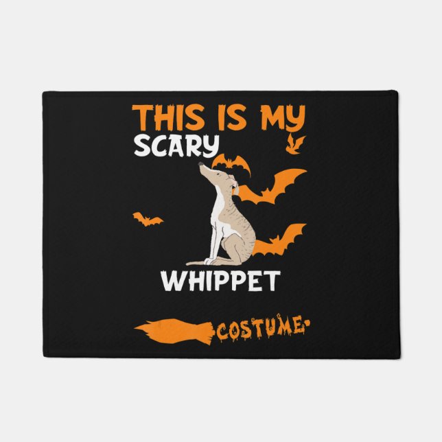 Whippet Costume Halloween Lazy Scary Dog Doormat (Front)