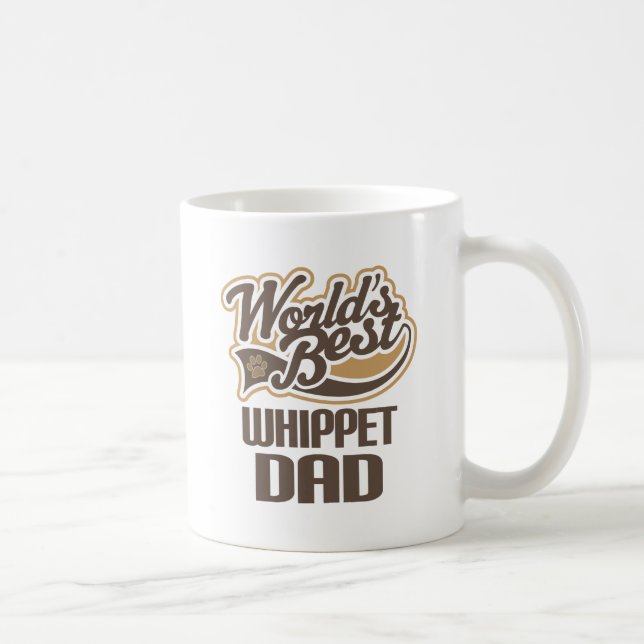 Whippet Dad (Worlds Best) Coffee Mug (Right)