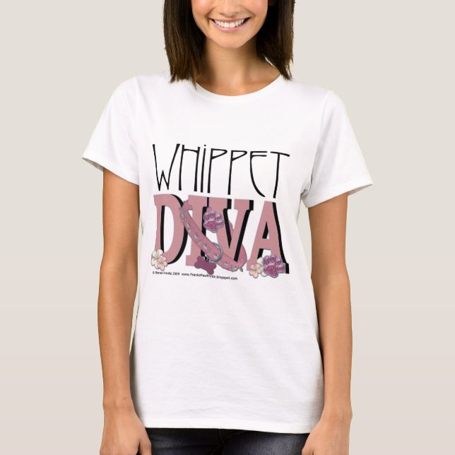 Whippet DIVA T-Shirt (Front)