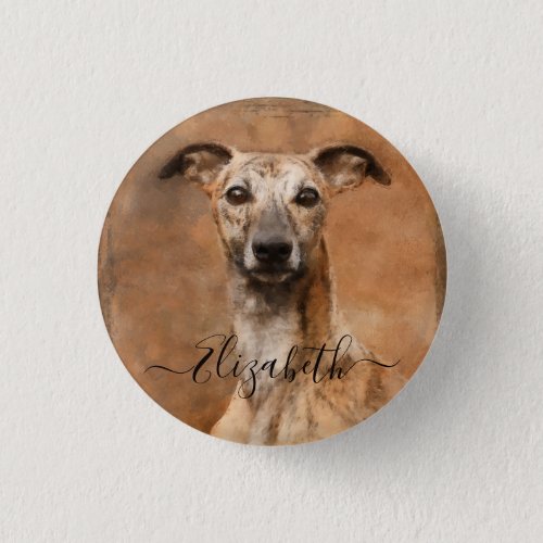 Whippet Dog Add Name Button