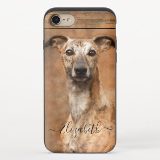 Whippet Dog Add Name iPhone 8/7 Slider Case