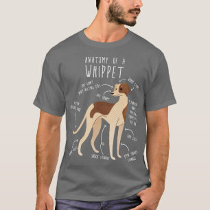 Whippet Dog Anatomy T-Shirt