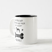 Whippet dog best friend Two-Tone coffee mug (Front Left)