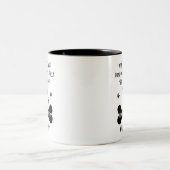 Whippet dog best friend Two-Tone coffee mug (Center)