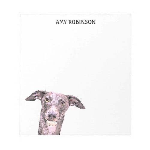 Whippet Dog Business Name Animal Cute Notepad