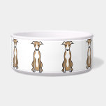 Whippet Dog Cartoon Bowl<br><div class="desc">Whippet. Design by DogBreedCartoon</div>