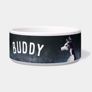 Whippet dog friend pet bed bowl