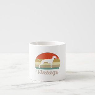 Whippet Dog Lover Vintage Style Espresso Cup