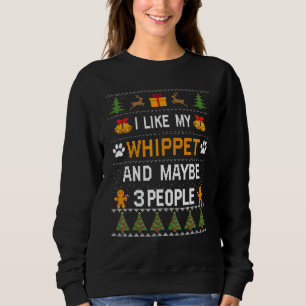 Whippet Dog Owner  Whippet Ugly Christmas Sweater