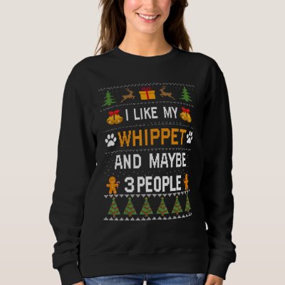 Whippet Dog Owner  Whippet Ugly Christmas Sweater