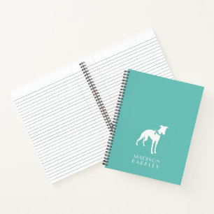 Whippet Dog Puppy Notebook