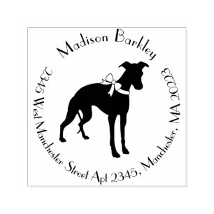 Whippet Dog Puppy Self-inking Stamp