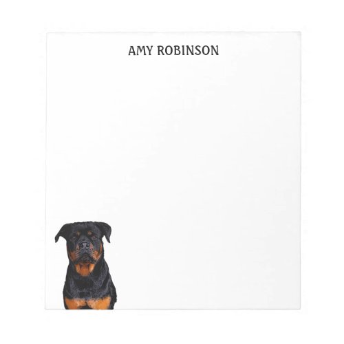 Whippet Dog Rottweiler Business Name Animal Cute Notepad
