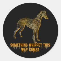 Whippet Dog Silhouette Fun Halloween
