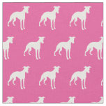 Whippet Dog Silhouette Pet Pink Fabric