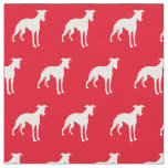 Whippet Dog Silhouette Pet Red Fabric