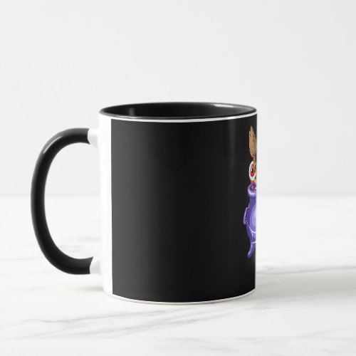 Whippet Dog With Witch Hat Candy Pumpkin Halloween Mug