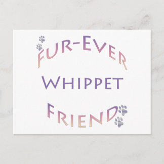 Whippet Furever Friend Postcard