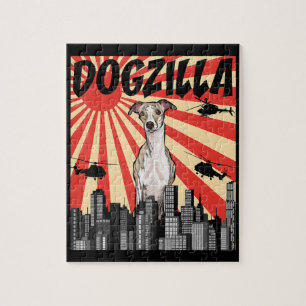 Whippet Gift   funny  japanese dogzilla whippet Jigsaw Puzzle