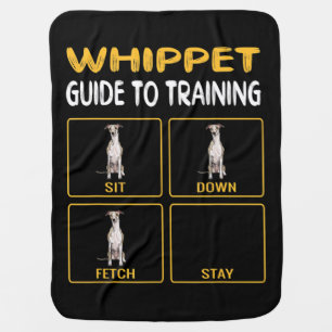 whippet guide to training dog obedience baby blanket
