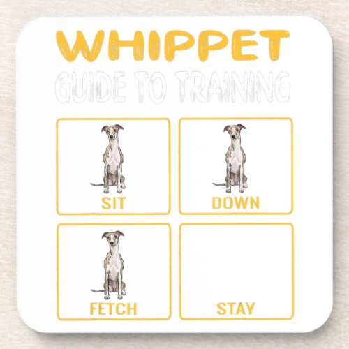Whippet Guide To Training Dog Obedience Beverage Coaster