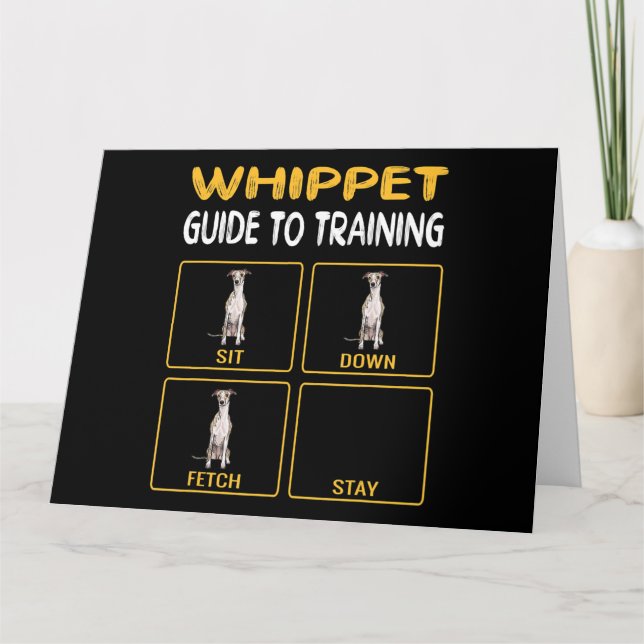 whippet guide to training dog obedience card (Front)