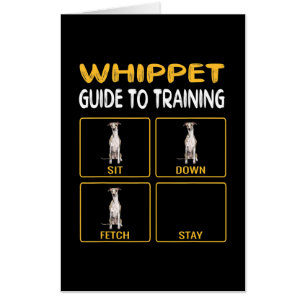 whippet guide to training dog obedience card