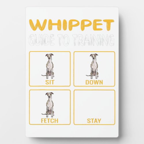 Whippet Guide To Training Dog Obedience Plaque