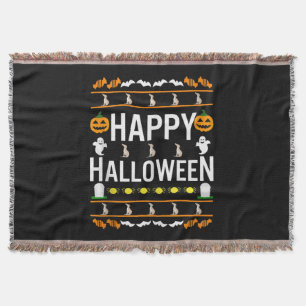 Whippet Halloween Lazy Ugly Costume Dog Tank Top Throw Blanket